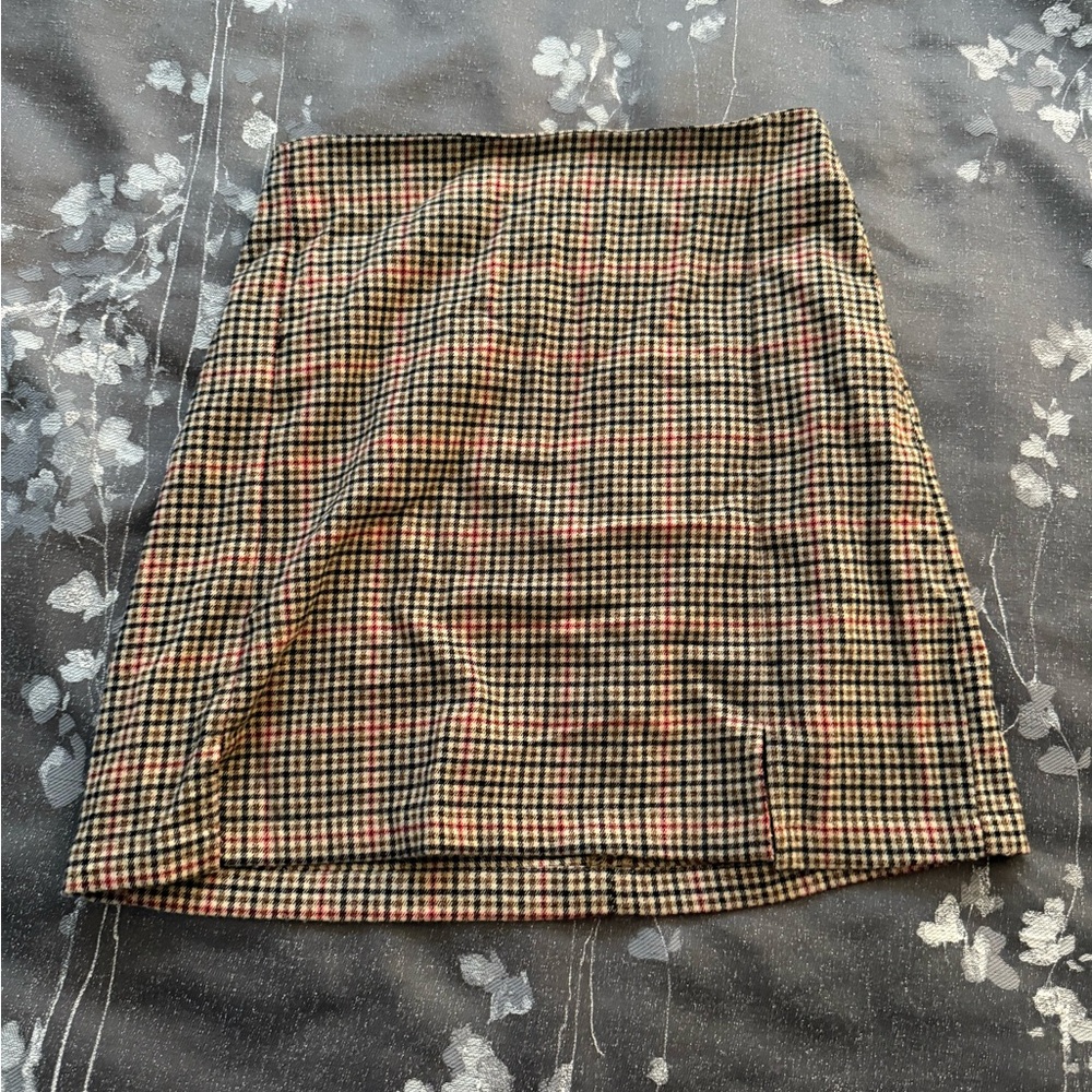 Brandy Melville John Galt Plaid Skirt One Size